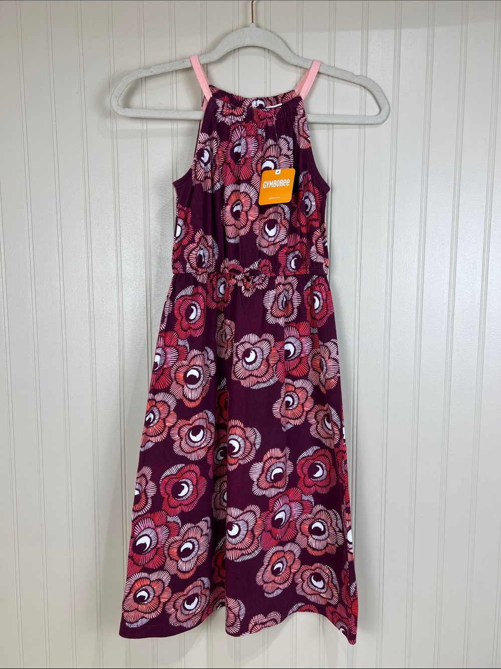 NWT Gymboree 100% Cotton Sleeveless Pullover Dress Girl Floral Print Size 8